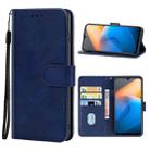For vivo iQOO Z6x Leather Phone Case(Blue) - 1