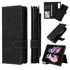For Samsung Galaxy Z Fold4 5G Detachable Leather Folding Phone Case(Black) - 1