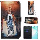 For Galaxy S10 Lite Colored Drawing Pattern Plain Weave Horizontal Flip Leather Case with Holder & Card Slot & Wallet&Lanyard(Cat and Tiger) - 1
