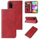 For Samsung Galaxy A41 SC-41A Magnetic Closure Leather Phone Case(Red) - 1