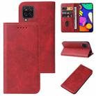 For Samsung Galaxy F62 / M62 Magnetic Closure Leather Phone Case(Red) - 1