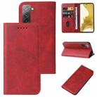 For Samsung Galaxy S22+ 5G Magnetic Closure Leather Phone Case(Red) - 1