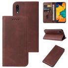 For Samsung Galaxy A30 / A20 / M10s Magnetic Closure Leather Phone Case(Brown) - 1