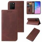 For Samsung Galaxy S10 Lite / A91 / M80s Magnetic Closure Leather Phone Case(Brown) - 1