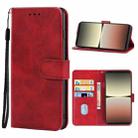 For Sony Xperia 5 IV Leather Phone Case(Red) - 1