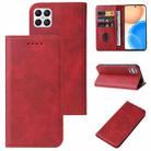 For Honor X8 Magnetic Closure Leather Phone Case(Red) - 1