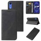 For Honor 8A Pro Magnetic Closure Leather Phone Case(Black) - 1