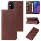 For Honor 9A Magnetic Closure Leather Phone Case(Brown) - 1