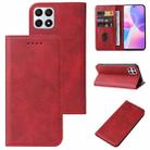 For Honor 30i Magnetic Closure Leather Phone Case(Red) - 1