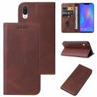 For Huawei Nova 3i Magnetic Closure Leather Phone Case(Brown) - 1