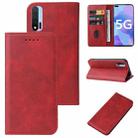 For Huawei Nova 6 5G Magnetic Closure Leather Phone Case(Red) - 1