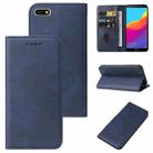 For Huawei Nova 7S Magnetic Closure Leather Phone Case(Blue) - 1