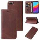 For Huawei Nova 7S Magnetic Closure Leather Phone Case(Brown) - 1