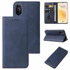 For Huawei Nova 8 Magnetic Closure Leather Phone Case(Blue) - 1