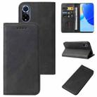 For Huawei Nova 9 Magnetic Closure Leather Phone Case(Black) - 1