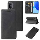 For Huawei Nova 9 SE Magnetic Closure Leather Phone Case(Black) - 1