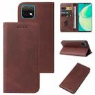 For Huawei Nova Y60 Magnetic Closure Leather Phone Case(Brown) - 1