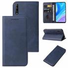 For Huawei P Smart Pro Magnetic Closure Leather Phone Case(Blue) - 1