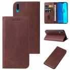 For Huawei P Smart Z Magnetic Closure Leather Phone Case(Brown) - 1