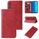 For Huawei Y Max Magnetic Closure Leather Phone Case(Red) - 1