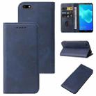 For Huawei Y5 Lite 2018 Magnetic Closure Leather Phone Case(Blue) - 1