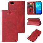 For Huawei Y5 Lite 2018 Magnetic Closure Leather Phone Case(Red) - 1