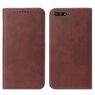 For Huawei Y7 2018 Magnetic Closure Leather Phone Case(Brown) - 2
