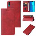 For Huawei Y9 2019 Magnetic Closure Leather Phone Case(Red) - 1