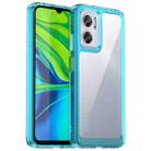 For Xiaomi Redmi 11 Prime Colorful Series Acrylic + TPU Phone Case(Transparent Blue) - 1