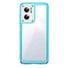 For Xiaomi Redmi 11 Prime Accurate Hole Colorful Series Acrylic + TPU Phone Case(Transparent Blue) - 1