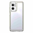 For Xiaomi Redmi 11 Prime Accurate Hole Colorful Series Acrylic + TPU Phone Case(Transparent Grey) - 1