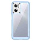 For Xiaomi Redmi 11 Prime Accurate Hole Colorful Series Acrylic + TPU Phone Case(Blue) - 1