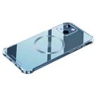 For iPhone 13 CD Ring Magnetic Four Corner Airbags Phone Case(Dark Blue) - 1