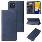 For Samsung Galaxy A03 Global 164.27mm Magnetic Closure Leather Phone Case(Blue) - 1