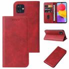 For Samsung Galaxy M13 5G Magnetic Closure Leather Phone Case(Red) - 1