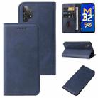 For Samsung Galaxy M32 5G Magnetic Closure Leather Phone Case(Blue) - 1
