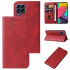 For Samsung Galaxy M53 5G Magnetic Closure Leather Phone Case(Red) - 1