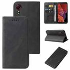 For Samsung Galaxy Xcover 5 Magnetic Closure Leather Phone Case(Black) - 1