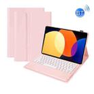 A0N4 Detachable Sheep Pattern TPU Bluetooth Keyboard Tablet Leather Case For Xiaomi Pad 5 Pro 12.4(Pink) - 1