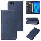 For OPPO A1k Magnetic Closure Leather Phone Case(Blue) - 1