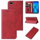 For OPPO A1k Magnetic Closure Leather Phone Case(Red) - 1