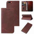 For OPPO A5s Magnetic Closure Leather Phone Case(Brown) - 1