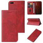 For OPPO A5s Magnetic Closure Leather Phone Case(Red) - 1