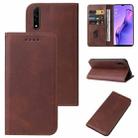 For OPPO A8 Magnetic Closure Leather Phone Case(Brown) - 1