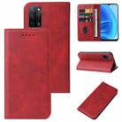 For OPPO A53s 5G Magnetic Closure Leather Phone Case(Red) - 1