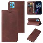 For Realme 9 5G / 9 Pro Magnetic Closure Leather Phone Case(Brown) - 1