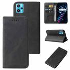 For Realme 9 Pro+ Magnetic Closure Leather Phone Case(Black) - 1