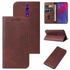 For OPPO Reno Z Magnetic Closure Leather Phone Case(Brown) - 1