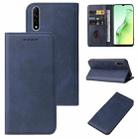 For OPPO A31 Magnetic Closure Leather Phone Case(Blue) - 1