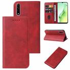 For OPPO A31 Magnetic Closure Leather Phone Case(Red) - 1